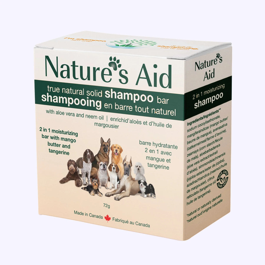 Nature's Aid Pets 2in1 Shampoo Bar 72g