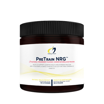 Designs for Health Pretrain NRG Natural Strawberry Flavour 180g Powder