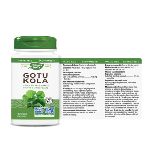 Nature's Way Gotu Kola 180 Capsules