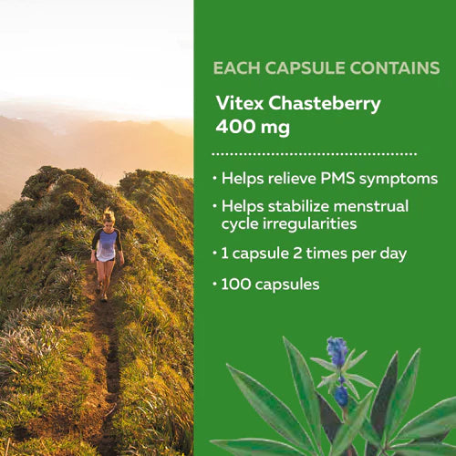 Nature's Way Vitex Chasteberry 100 Capsules