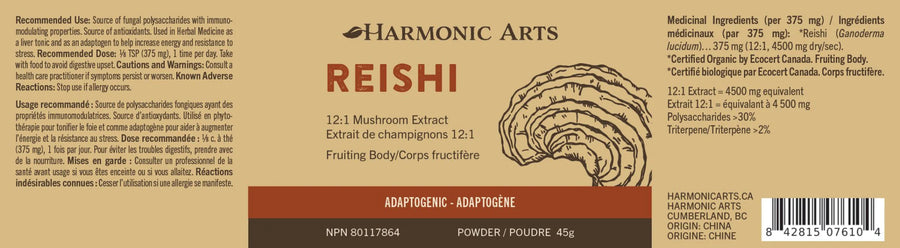 Harmonic Arts Reishi Concentrated 100g Powder