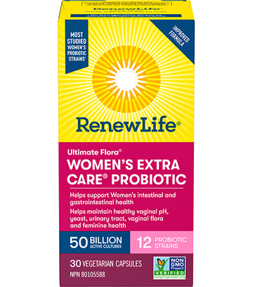 Renew Life Women’s Extra Care Probiotic 50B 30 Veg. Capsules