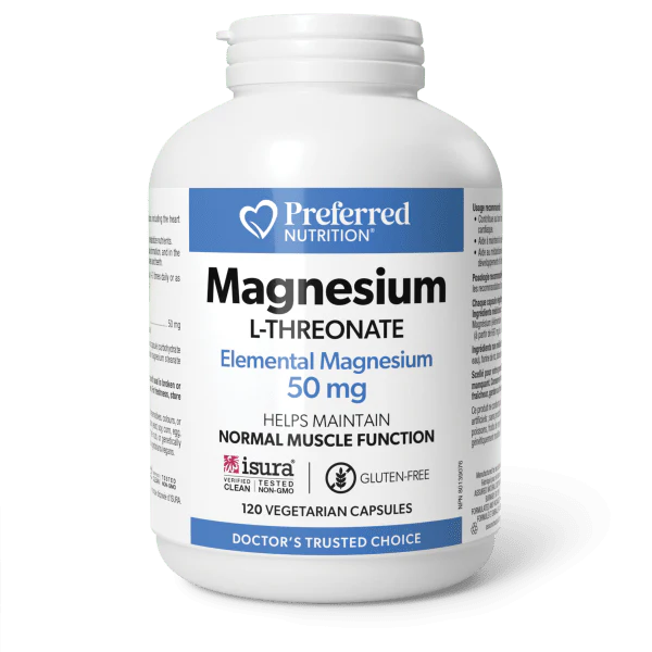 Preferred Nutrition Magnesium L-Threonate 120 Veg. Capsules