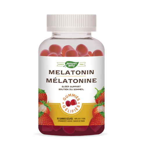 Nature's Way Melatonin 60 Gummies Strawberry Flavour