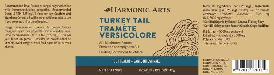Harmonic Arts Turkey Tail Concentrated 100g Powder