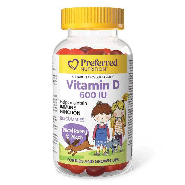Preferred Nutrition Vitamin D 600IU 180 Gummies