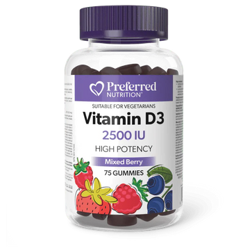 Preferred Nutrition Vitamin D3 2500IU 75 Gummies