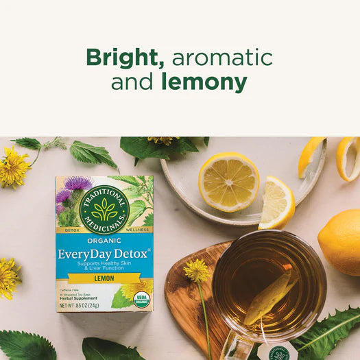 Traditional Medicinals Organic EveryDay Detox Lemon Tea 16 Bags