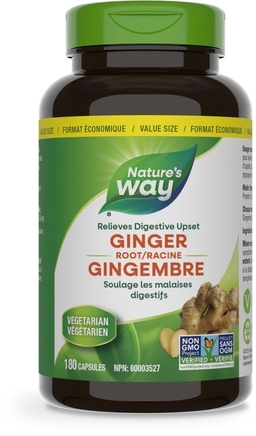 Nature's Way Ginger Root 180 Veg. Capsules