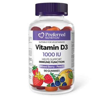 Preferred Nutrition Vitamin D3 1000IU 90 Gummies