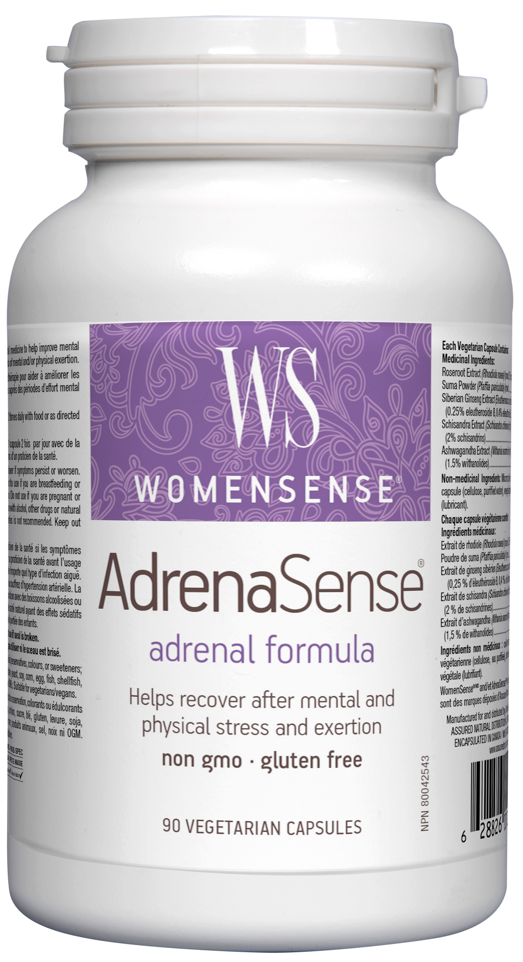 WomenSense AdrenaSense 90 Veg. Capsules