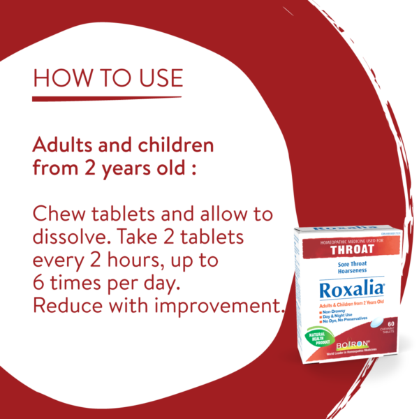 Boiron Roxalia 60 Chewable Tablets
