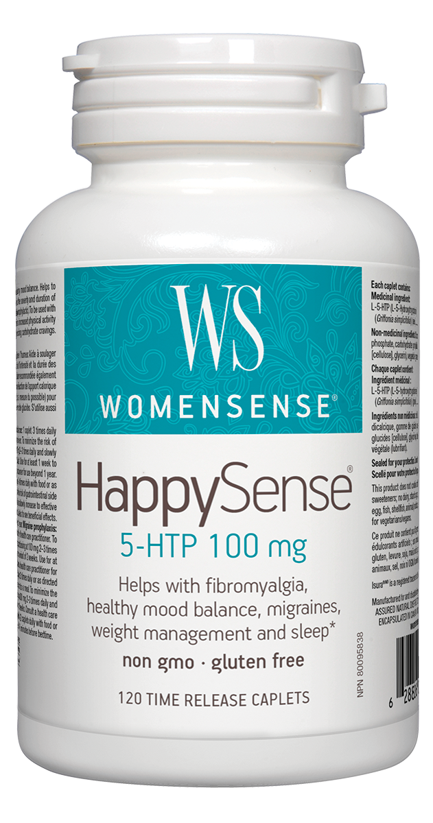 WomenSense HappySense 5-HTP 100mg 120 Time Release Caplets