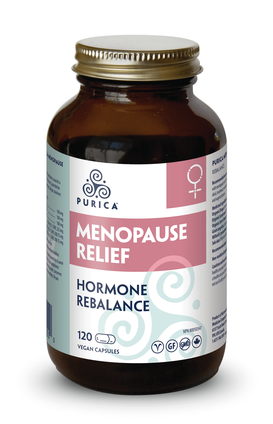 PURICA Rebalance Menopause Relief 120 Veg. Capsules