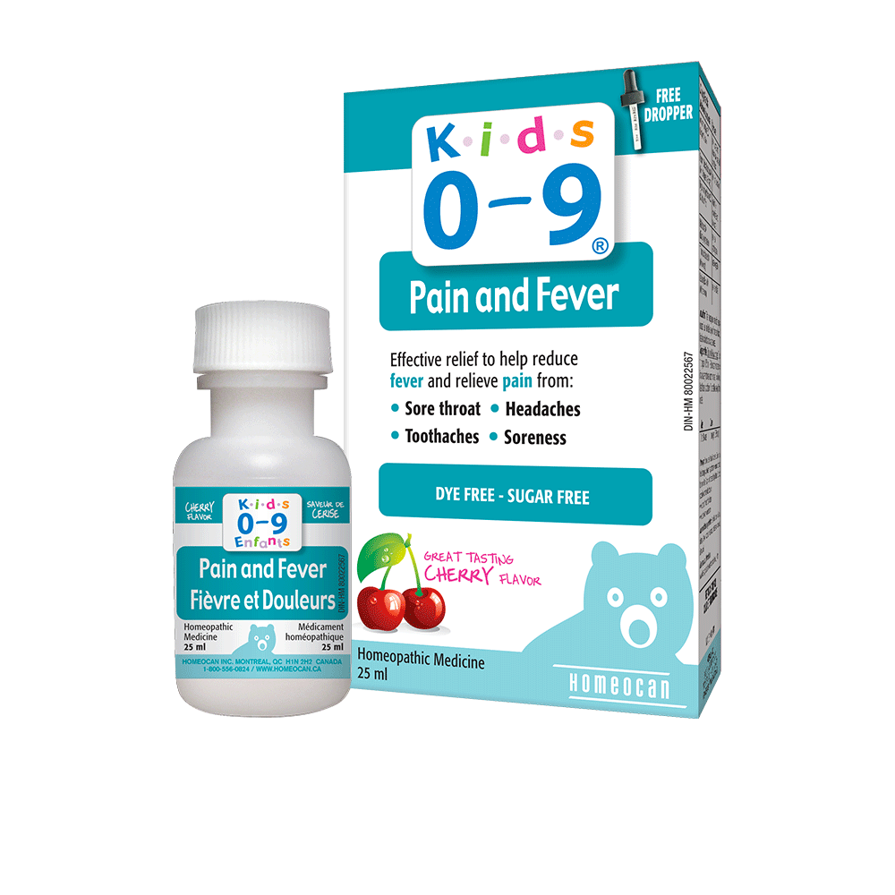 Homeocan Kids 0-9 Pain and Fever 25ml Dropper