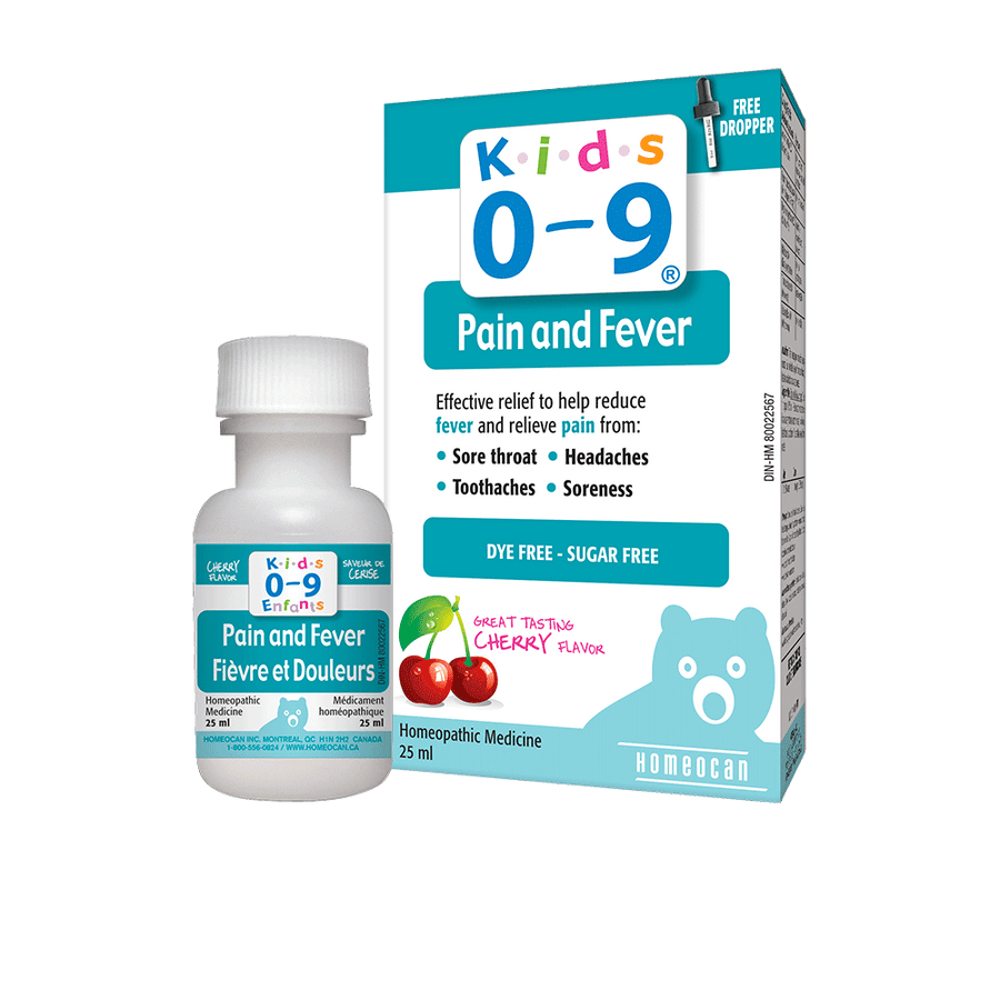 Homeocan Kids 0-9 Pain and Fever 25ml Dropper