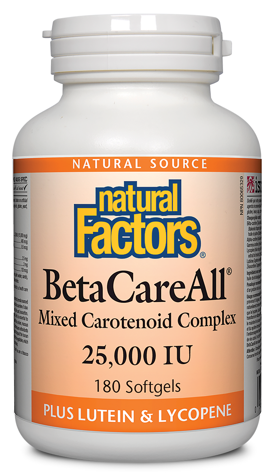 Natural Factors BetaCareAll 25,000 IU Softgels