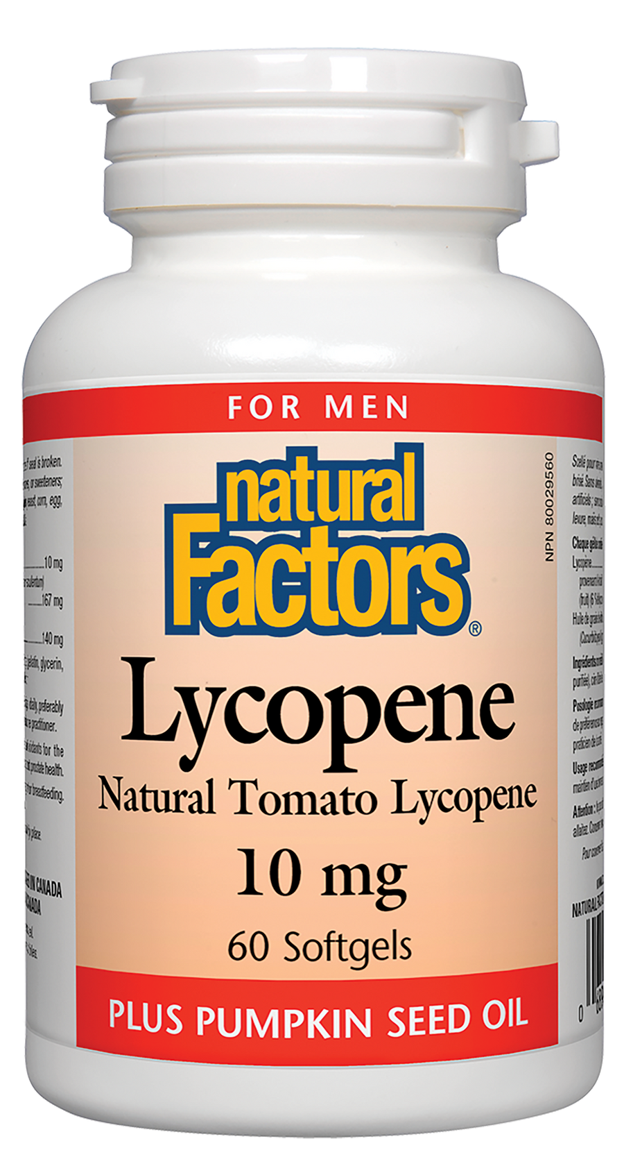 Natural Factors Lycopene 10 mg 60 Softgels