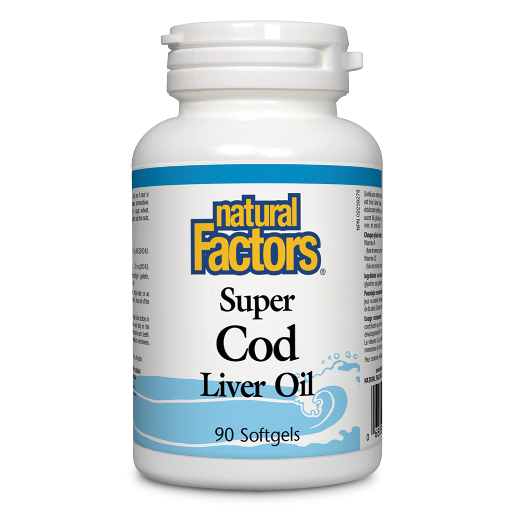 Natural Factors Super Cod Liver Oil 90 Softgels