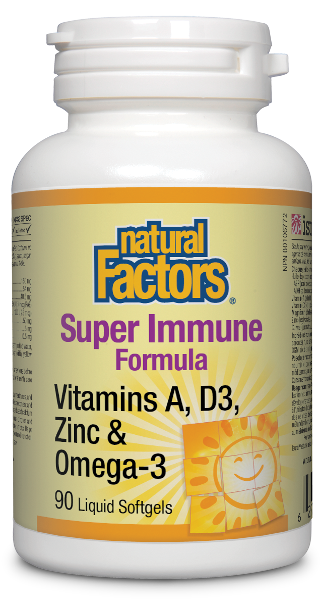 Natural Factors Super Immune Formula 90 Liquid Softgels