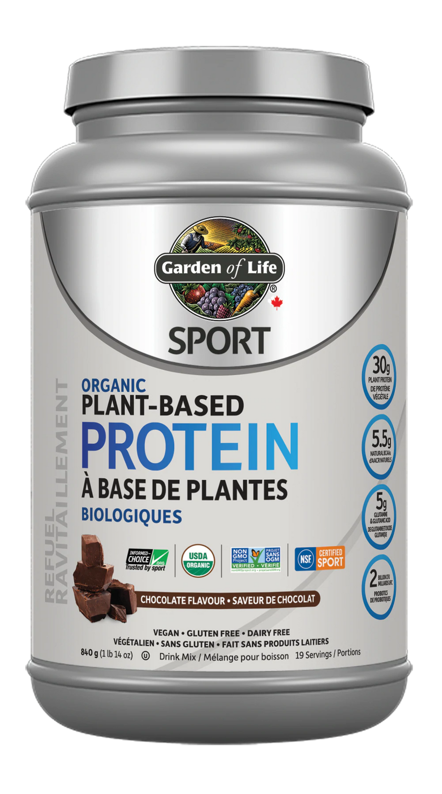 Garden of Life - Sports - Organic Plant-Based Protein Powder