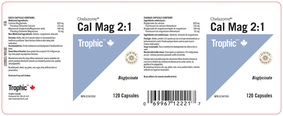 Trophic Cal Mag 2:1 120 Capsules