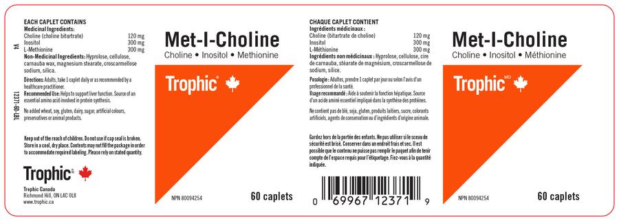 Trophic Met-I-Choline 60 Caplets