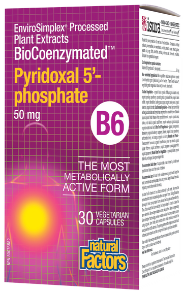 Natural Factors P5P Pyridoxal 5’-phosphate • B6 | 30 Veg. Capsules
