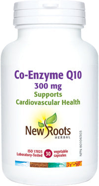 New Roots Co-Enzyme Q10 300 mg 30 Veg. Capsules