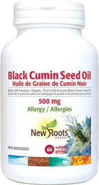 New Roots Black Cumin Seed Oil 500 mg 60 Softgels