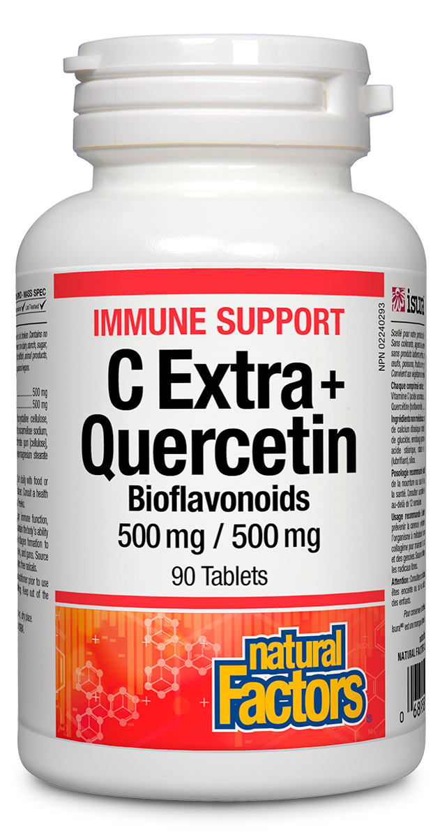 Natural Factors C Extra + Quercetin Bioflavonoids 90 Tablets