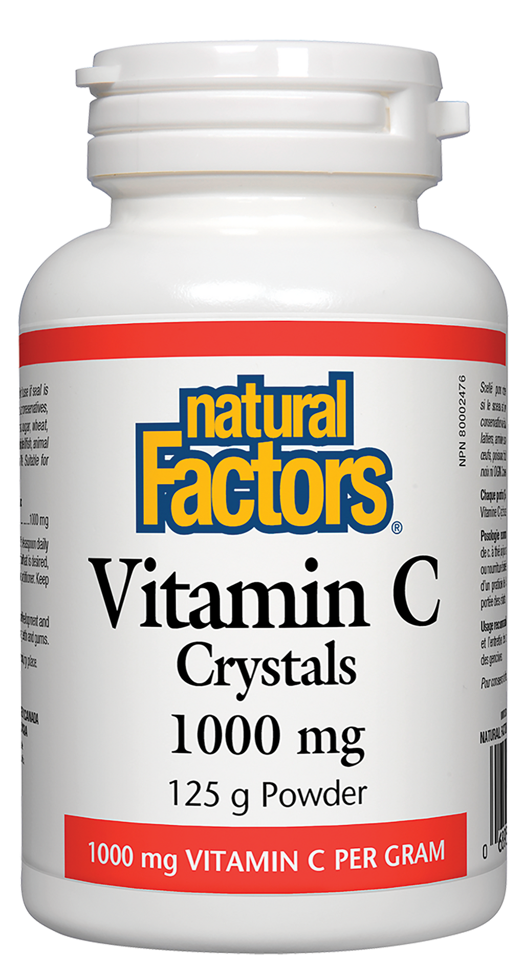 Natural Factors Vitamin C Crystals 1000mg 125g Powder