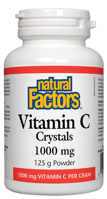 Natural Factors Vitamin C Crystals 1000mg 125g Powder
