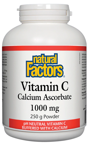 Natural Factors Vitamin C Calcium Ascorbate 1000mg 250g Powder