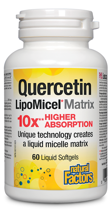 Natural Factors Quercetin 250 mg 60 Softgels