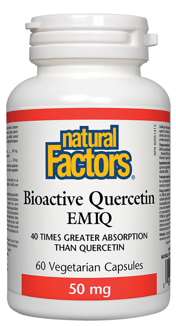 Natural Factors Bioactive Quercetin EMIQ 60 Veg.Capsules