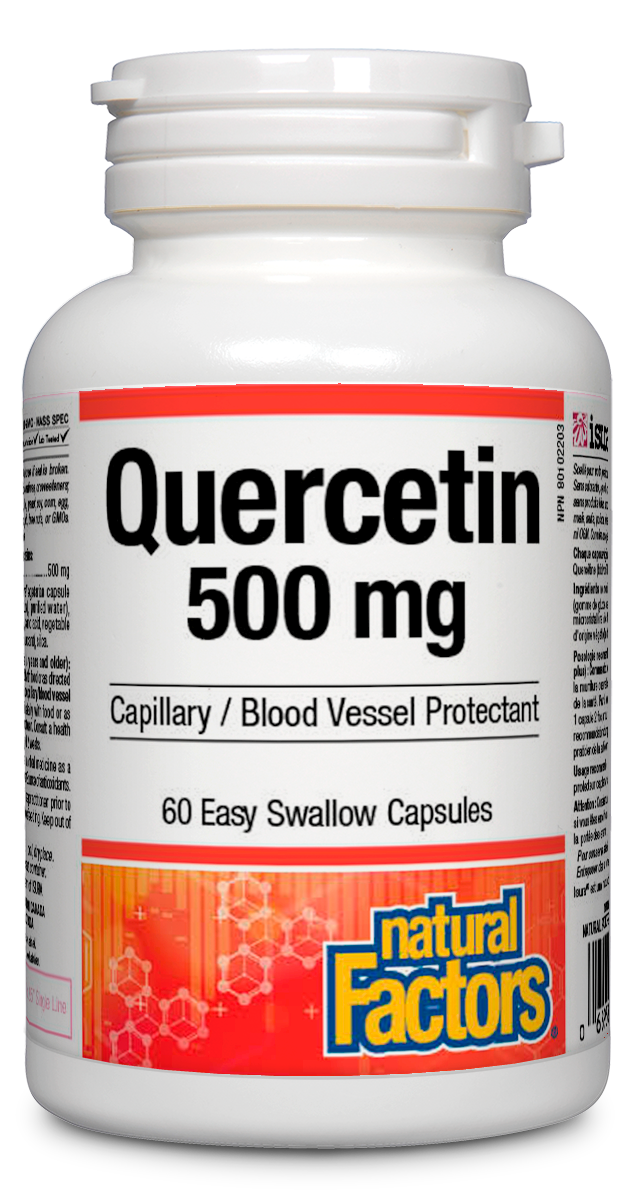 Natural Factors Quercetin 500 mg 60 Veg. Capsules