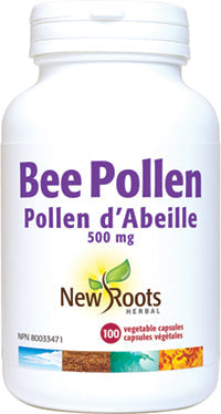 New Roots Bee Pollen 500 mg 100 Veg. Capsules
