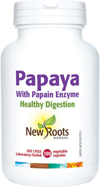 New Roots Papaya 100 Veg. Capsules
