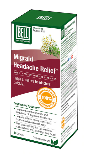 Bell Migraid Headache Relief 680 mg 30 Capsules