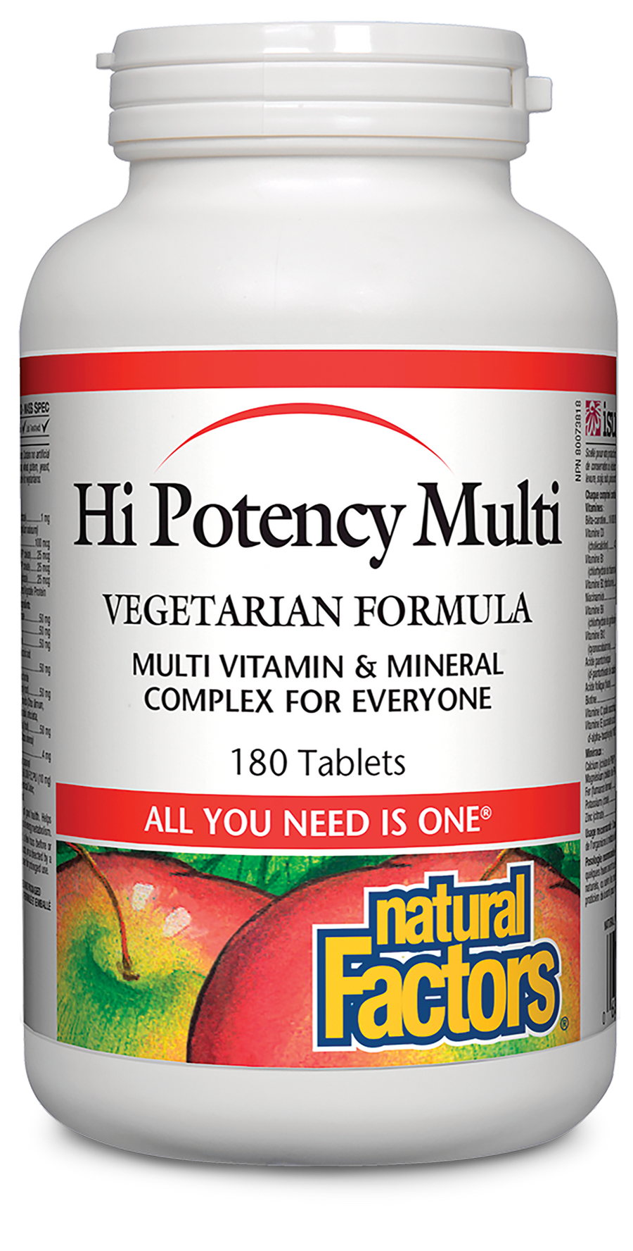 Natural Factors Hi Potency Multi Vegetarian Formula 180 Tablets