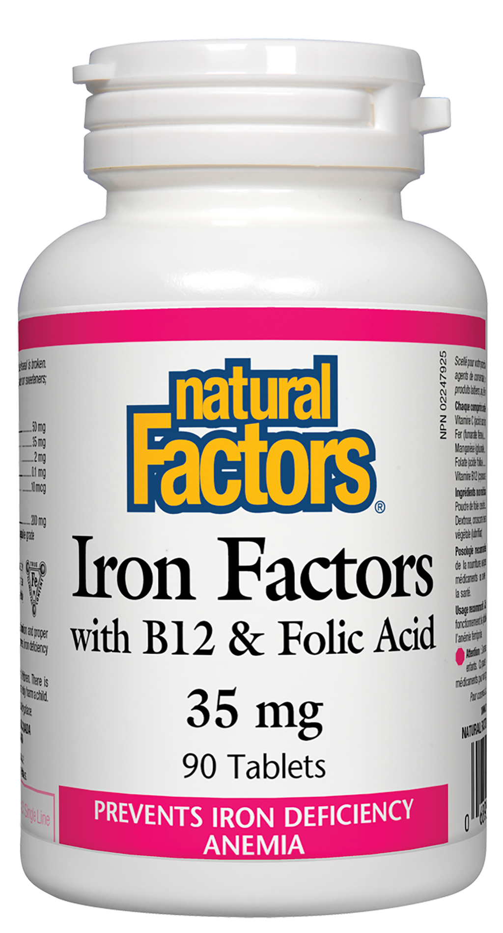 Natural Factors Iron Factors 35 mg 90 Tablets