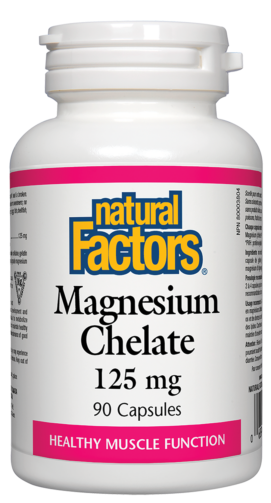 Natural Factors Magnesium Chelate 125mg 90 Capsules