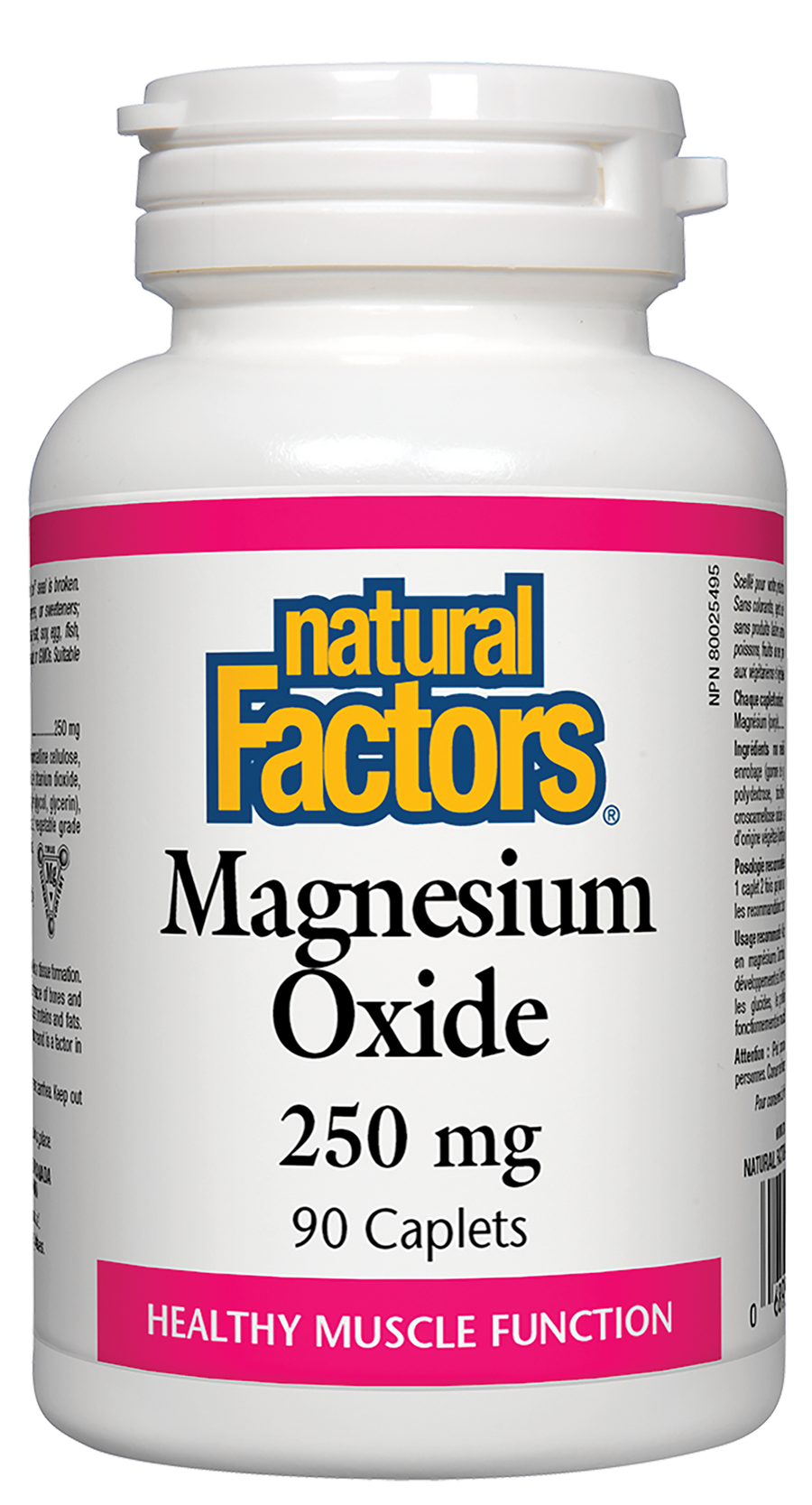 Natural Factors Magnesium Oxide 250 mg 90 Caplets