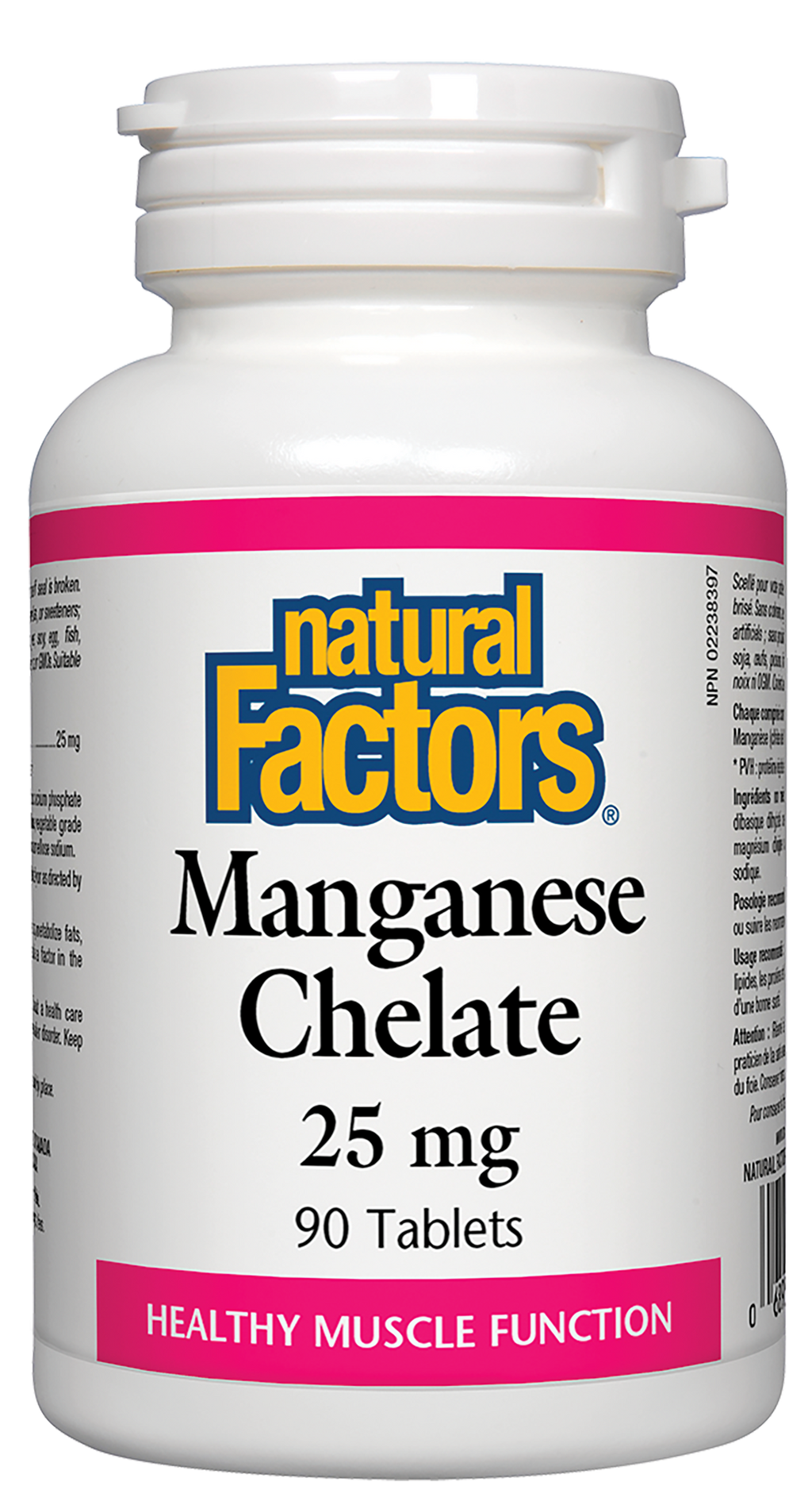 Natural Factors Manganese Chelate 25 mg 90 Tablets