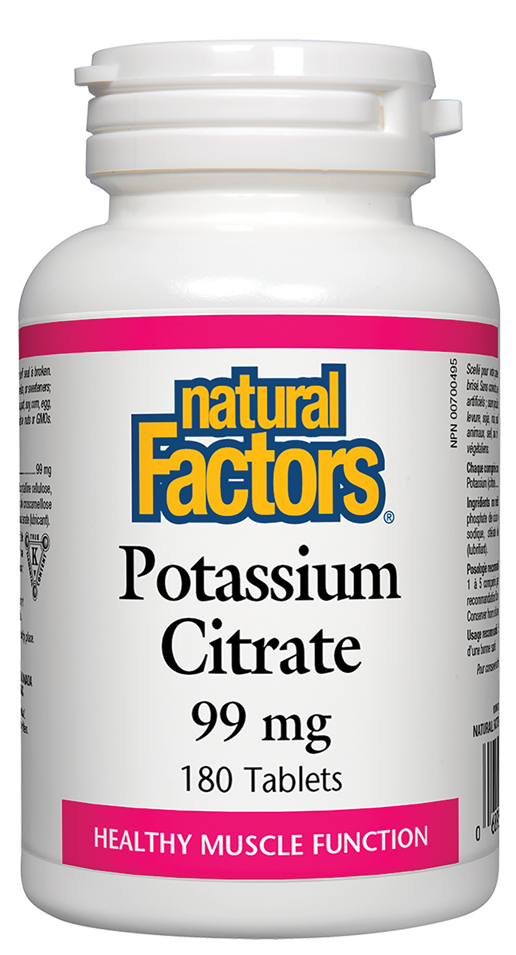 Natural Factors Potassium Citrate 99 mg 180 Tablets