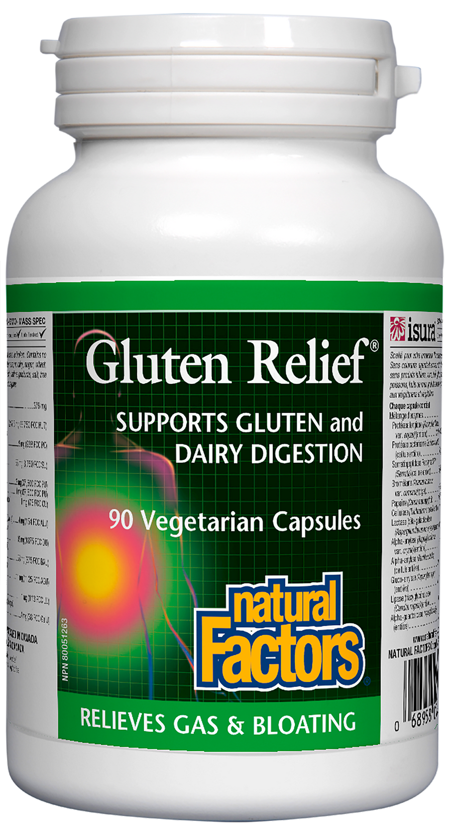 Natural Factors Gluten Relief 90 Veg. Capsules