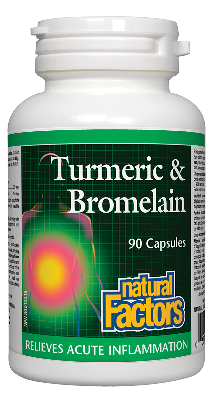 Natural Factors Turmeric & Bromelain 90 Capsules