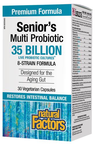 Natural Factors Senior's Multi Probiotic 35 Billion 30 Veg. Capsules