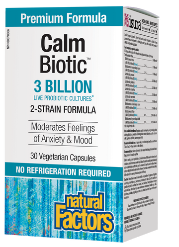 Natural Factors Calm Biotic 3 Billion 30 Veg. Capsules